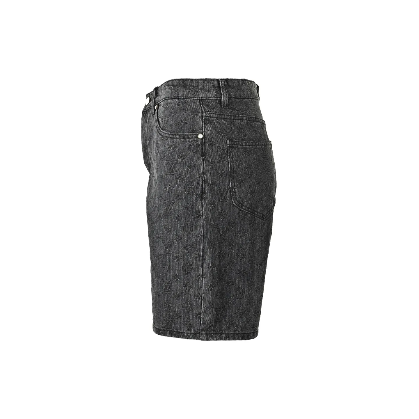Louis Vuitton/Louis Vuitton 26ss dark pattern presbyopia suit denim shorts